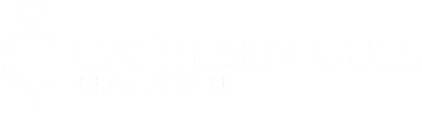 Cathleen Cull white name with logo