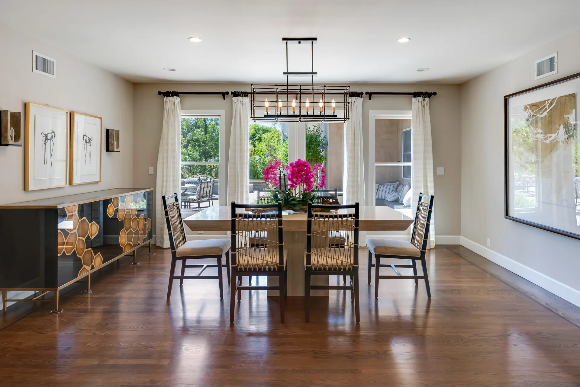 Dining Room head on to window