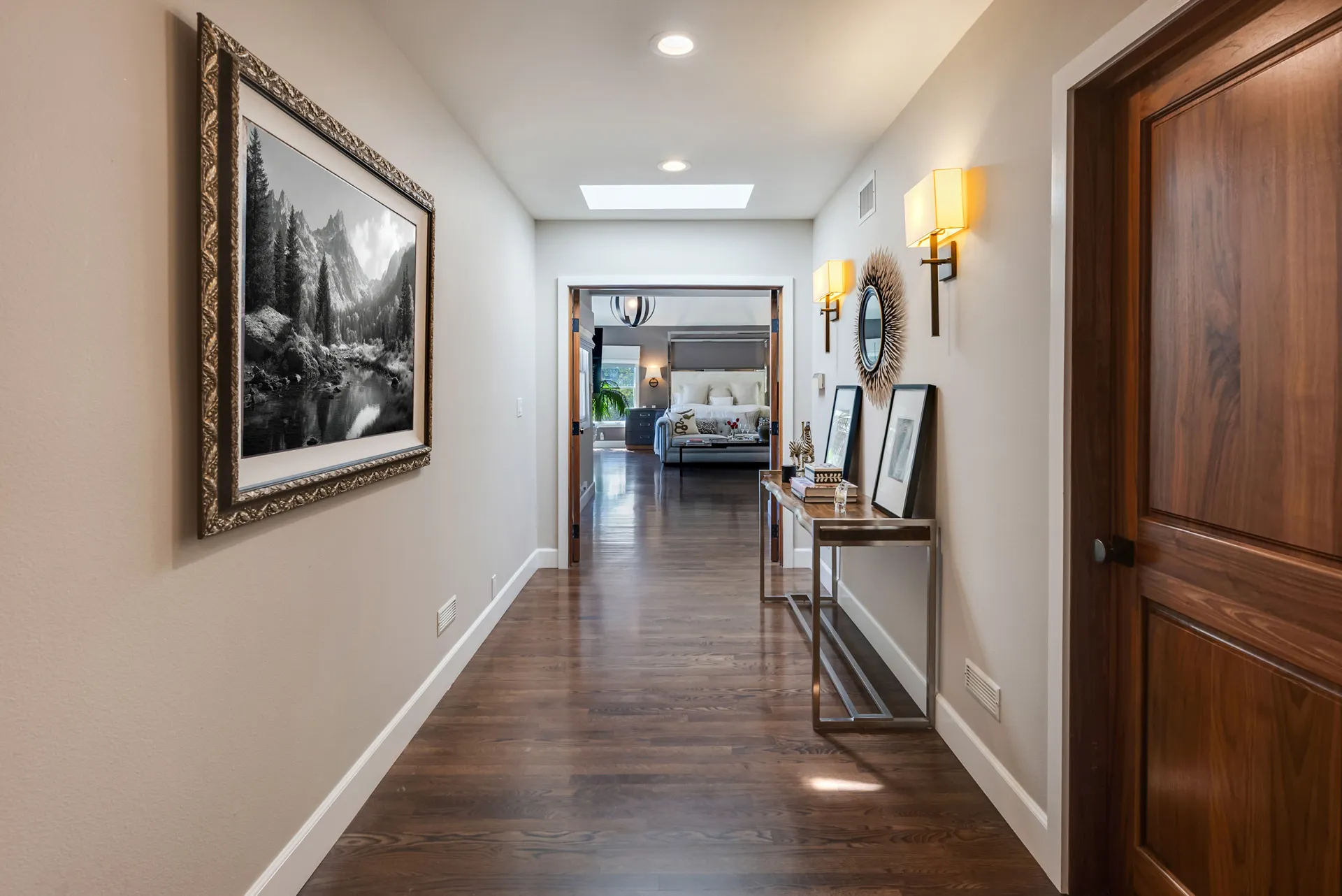 Hallway toward primary